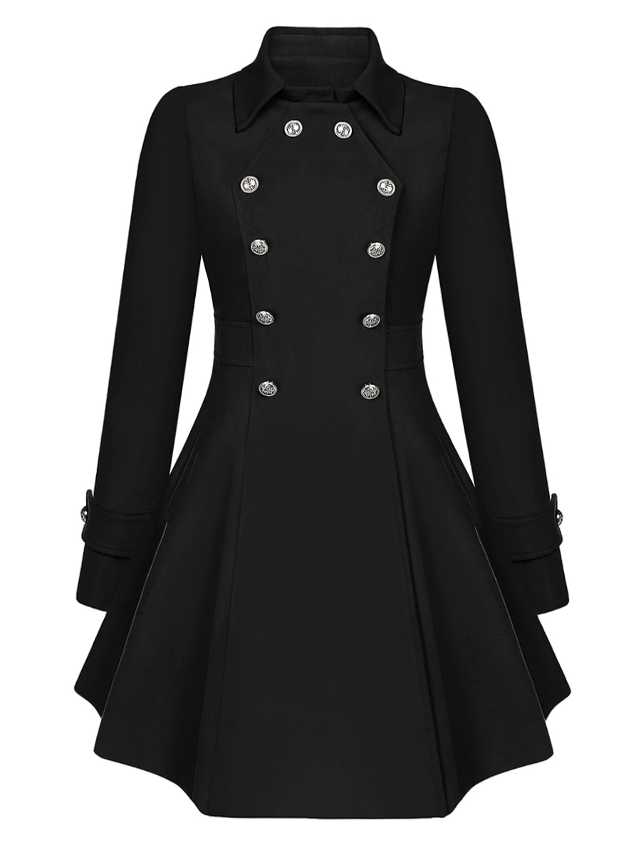 Women's Swing Double-Breasted Thick Winter Mid-Long Coat