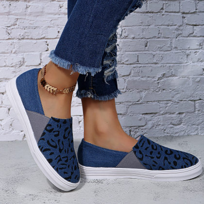 Women's Stylish Round Toe Print Casual Shoes