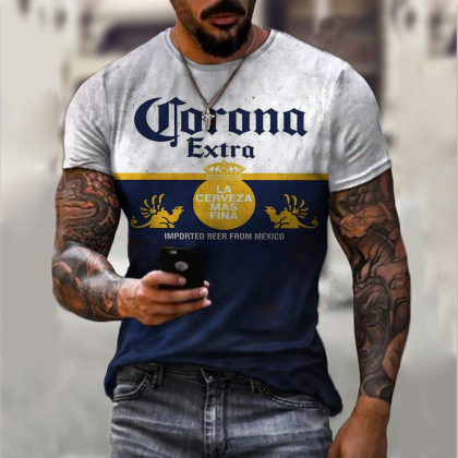 t-shirt a maniche corte con stampa retrò