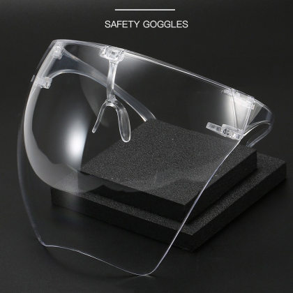 Cross-border all-in-one high-definition transparent anti-fog and splash-proof protective full face mask for windproof riding color full face screen