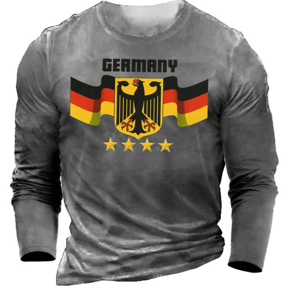 Men's 2022 World Cup Germany Flag Football Uniform T-Shirt